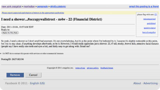 Illustration for article titled If You Went to #OccupyWallStreet, Someone Might Be Looking to Bone You on Craigslist